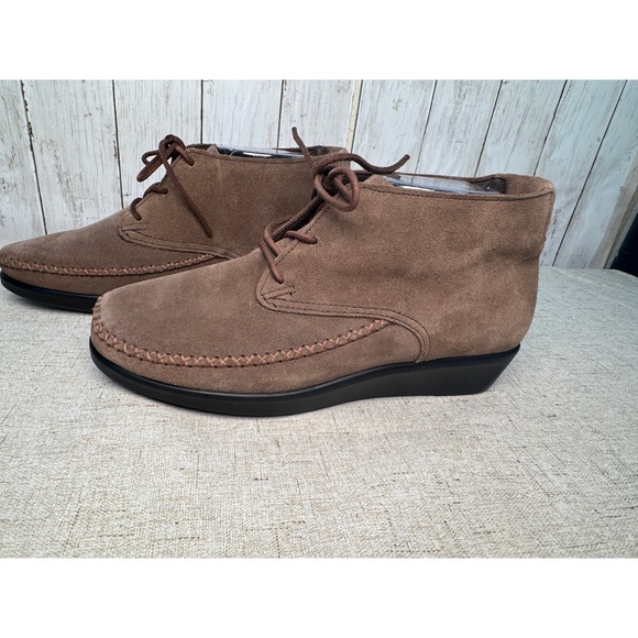 SAS Shoes - SAS Tripad Comfort Brown Suede‎ Lace-Up Chukka Ankle Shoes Women's 9 WW